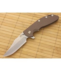 Hinderer Knives XM-24 Bowie Flipper Brown G-10 - HK-XM24-003 1