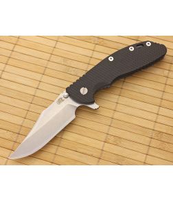 Hinderer Knives XM-24 Bowie Flipper Black G-10 & Battle Blue Frame - HK-XM24-005 1
