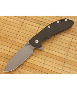 Hinderer Knives XM-24 Spear Point Black G10 and Working Finish - HK-XM24-018 1