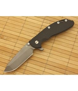 Hinderer Knives XM-24 WF Anthracite DLC Spanto Flipper Black G10 - HK-XM24-019 1