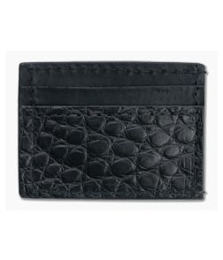 Yoder Leather Company Black Alligator Clip Wallet - YLC-009 1
