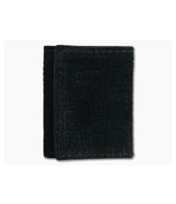 Yoder Leather Company Black Hippo Trifold Wallet - YLC-014 1