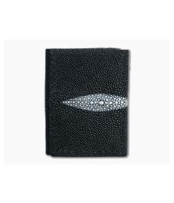 Yoder Leather Company Black Stingray Trifold Wallet - YLC-016 1