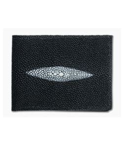 Yoder Leather Company Black Stingray Regular ID Window Bifold Wallet - YLC-024 1