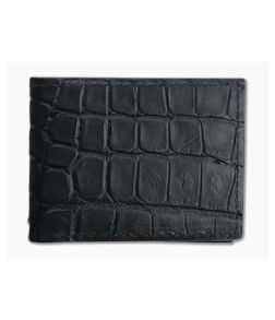 Yoder Leather Company Black Alligator Regular ID Window Bifold Wallet - YLC-027 1
