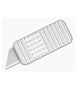 Rivery Zero V2 Gemstone Pattern Gray Aluminum Manual OTF Utility Knife (2.68" Closed) - RIV-ZV2-OTF-GEM-6061-GRY 1