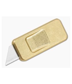 Rivery MFG Zero V2 Utility Knife Agent Newton Brass - RIV-ZV2-OTF-AN-BRASS 1