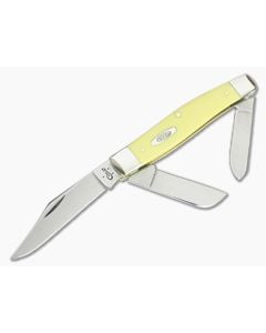 Case Large Stockman Yellow Handle Carbon Steel 00203 - CA-00203 1