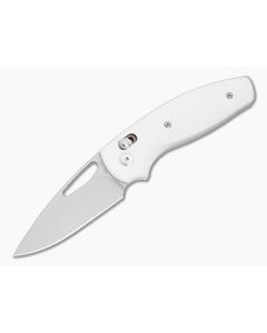 TRM Bulldog Rev B Snow White G10 3D Contoured Magnacut Folding Knife (2.95") - TRM-005 1