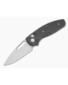 TRM Bulldog Rev B Carbon Fiber Lizard Skin 3D Contoured Magnacut Folding Knife (2.95") - TRM-007 1