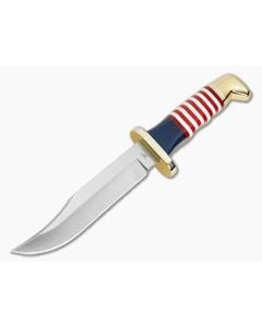 Buck 119 Special USA 250th Anniversary Semiquincentennial Red White Blue Acrylic 420HC Fixed Blade Knife (5.88") 0119MCSUSA - BU-0119MCSUSA-B 1