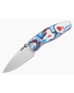 TRM Neutron 2 Star Spangle G10 3D Magnacut Liner Lock Folding Knife (3.00") - TRM-012 1