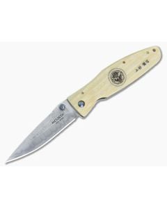 MCusta Knives Gunshin Ivory Micarta Damascus Folder - MC-0185D 1