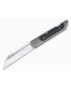 Boker Plus Genios Carbon Fiber Inlaid Titanium Back Lock Folder 01BO247 - BO-01BO247 1
