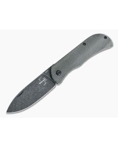 Boker Plus Exskelibur II Black Stonewashed D2 Green Micarta Frame Lock Folder 01BO367 - BO-01BO367 1