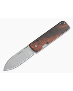 Boker Plus Lancer 42 Cocobolo Stonewashed D2 Frame Lock Folder 01BO468 - BO-01BO468 1