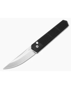 Boker Plus Kwaiken Grip Auto Burnley D2 Satin Black Aluminum Automatic Knife (3.35" Blade) 01BO473 - BO-01BO473 1