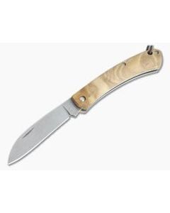 Fox Knives Nauta Stonewashed 420C Olive Wood Slip Joint Knife 01FX882 - BO-01FX882 1