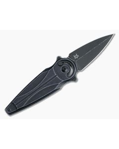 Fox/Anarcnide Saturn Left Handed Radius Lock Black Stonewashed N690Co Aluminum Folder 01FX940 - BO-01FX940 1