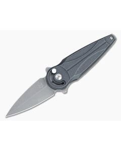 Fox/Anarcnide Saturn Radius Lock Acid Stonewashed N690Co Gray Aluminum Folder 01FX941 - BO-01FX941 1