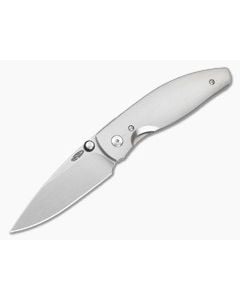TRM Atom Pinstripe 3D Titanium MagnaCut Liner Lock Folding Knife (3.50" Blade) - TRM-020 1