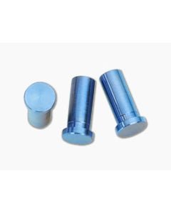 Hinderer Knives XM-24 Titanium Handle Nut Set of 3 Blue - HK-0269 1