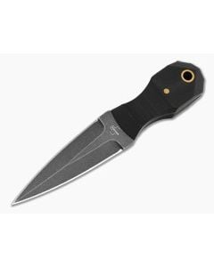 Boker Plus Pocket Rocket Dagger Black G10 D2 Black Stonewash Fixed Blade Knife (2.76" Blade) 02BP0002 - BO-02BP0002 1