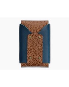 Willow Craft Slim Wask Wallet Whiskey Dollaro and Ocean Blue - WCG-030 1