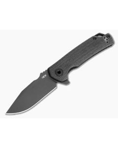 Zero Tolerance 0316 Black Canvas Micarta CRU-WEAR Liner Lock Knife (3.50" Blade) - ZT-0316 1