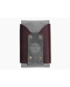 Willow Craft Slim Wask Wallet Charcoal and Bordeaux Dollaro - WCG-032 1