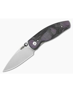 TRM Neutron 2 Concord Grape Burl G10 3D MagnaCut Liner Lock Knife (3.00" Blade) - TRM-037 1