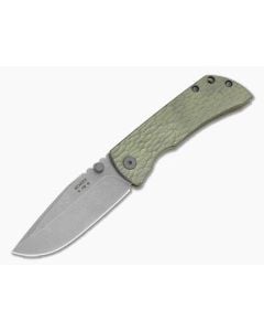 McNees Knives PM MAC-2 3" Green/Bronze Atomic Jig Drop Point - MNK-041 1