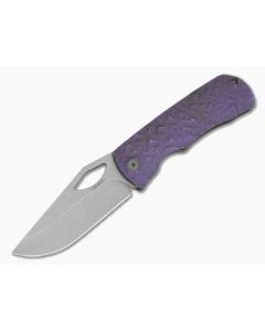 McNees Little Dixon Rock Violet Atomic Titanium MagnaCut Frame Lock Knife (3.41" Blade) - MNK-047 1