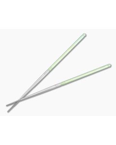 Foltsum 2-Piece Titanium Chopsticks Toxic Green Satin - FLM-04 1