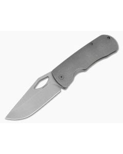 McNees Little Dixon Stonewashed Atomic Titanium MagnaCut Frame Lock Knife (3.41" Blade) - MNK-053 1