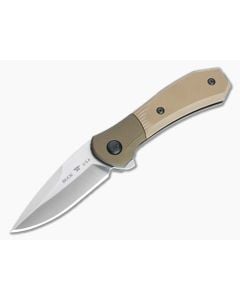 Buck 590 Paradigm Assisted Flipper S35VN Brown G10 Bolster Lock Folding Knife 0590BRS - BU-0590BRS 1
