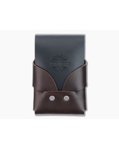 Willow Craft Goods Slim Swaddle Leather Wallet Dark Mahogany And Black Colorway WCG-05 - WCG-05 1