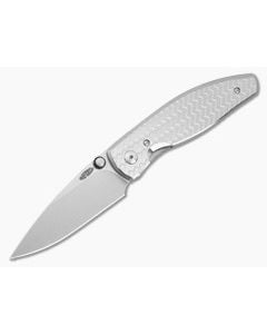 TRM Atom Herringbone Titanium MagnaCut Liner Lock Knife (3.50" Blade) - TRM-061 1