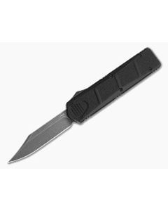 Boker Plus Kalashnikov OTF Compact All Black Aluminum D2 Black Stonewash OTF Automatic Knife (3.12" Blade) 06EX360 - BO-06EX360 1