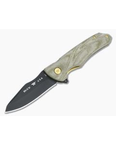 Buck Legacy Sprint Ops Pro Green Micarta - BU-0842GRSLE 1
