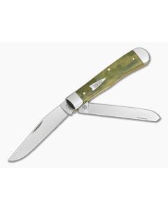Case Trapper Smooth Olive Green Bone Gift Tin 10865 - CA-10865 1