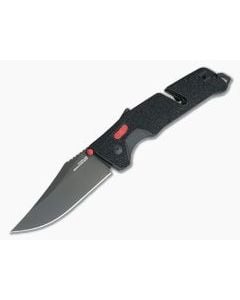 SOG Trident AT Black & Red Plain PVD D2 Black GRN AT-XR Lock Assisted Folder 11-12-01-57 - SOG-11-12-01-57 1