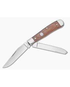 Boker Treebrand Trapper Brown Canvas Micarta - BO-110889 1