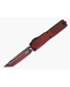 Microtech Ultratech T/E Gen IV Half Tri-Grip Red Abrasion Tanto - MT-11234HT-1RDAA 1