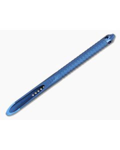 Microtech TAC-P Mini Antique Blue Titanium Marfione Select Signature Series Kubaton (6.05" Overall) 112M-MS1 - MT-112M-MS1 1