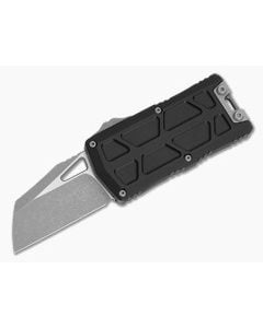 Microtech Exocet II Wharncliffe Black Aluminum M390MK Apocalyptic OTF Automatic Knife (2.20" Blade) 1156-10AP - MT-1156-10AP 1