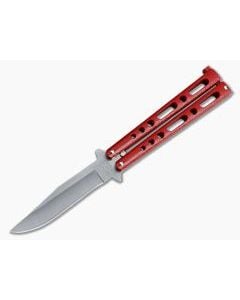 Bear and Son Cutlery Clip Point Ruby Red Butterfly Knife 117R - BS-117R 1
