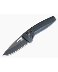 SOG One-Zero XR Lock Folder Black Aluminum Handle Black TiNi S35VN Drop Point 12-73-03-57 - SOG-12-73-03-57 1