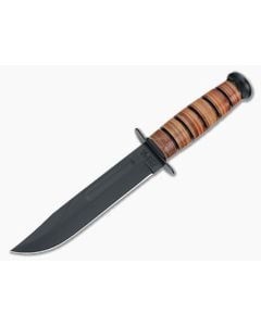 Kabar USMC Utility Knife Leather Handle 1217 - KA-1217 1