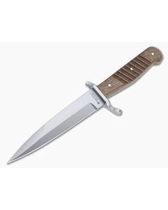 Boker Solingen Trench Knife C75 Walnut Fixed Blade 121918 - BO-121918 1